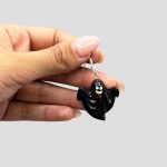 گوشواره هالووینی طرح روح مدل Black Ghost کد Shn-730d7 - Image 3