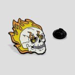 پین فلزی اسکلتی مدل Ghost Rider کد FRH-104G0107 - Image 2