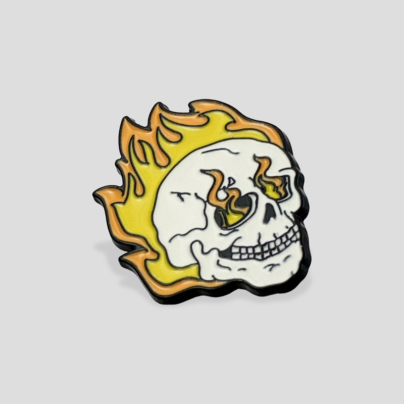 پین فلزی اسکلتی مدل Ghost Rider کد FRH-104G0107 (2) پین فلزی اسکلتی مدل Ghost Rider کد FRH-104G0107 - Image 1