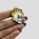 پین فلزی اسکلتی مدل Ghost Rider کد FRH-104G0107 - Image 3