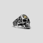 انگشتر طرح جمجمه مدل Golden Suvastika کد Njd-204H0141 - Image 3