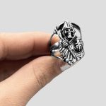انگشتر طرح فرشته مرگ مدل Sons of Anarchy کد Njd-204H0136 - Image 6