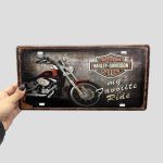 تابلو فلزی مدل Harly Davidson کد Njd-504H0143 2