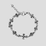 دستبند استیل کروم هارتز مدل Rood کد Njd-204H0101