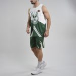 ست رکابی و شلوارک بسکتبالی اسپرت هارلی دیویدسون کد Milwaukee Bucks-PY-404H0157 سبز - Image 4