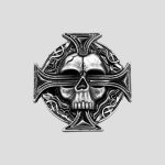 سگک کمربند اسکلتی مدل Iron Cross کد Njd-104H0300