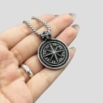 پلاک و گردنبند استیل کروم هارتز مدل Compass کد Njd-204H0171 - Image 4