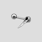 پیرسینگ طرح جمجمه کلاغ مدل Raven کد Hsn-204k0231 - Image 3