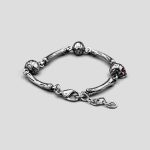دستبند استیل اسکلتی مدل Cold Bones کد Njd-404M0321 - Image 2