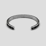 دستبند استیل اسکلتی کروم هارتز مدل Black Silver کد Njd-404M0311 - Image 2