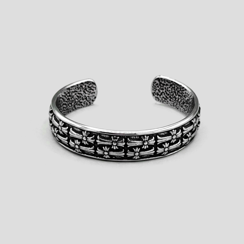 دستبند استیل اسکلتی کروم هارتز مدل Skull Drip کد 404M0336 (2) دستبند استیل اسکلتی کروم هارتز مدل Skull Drip کد Njd-404M0336 - Image 1