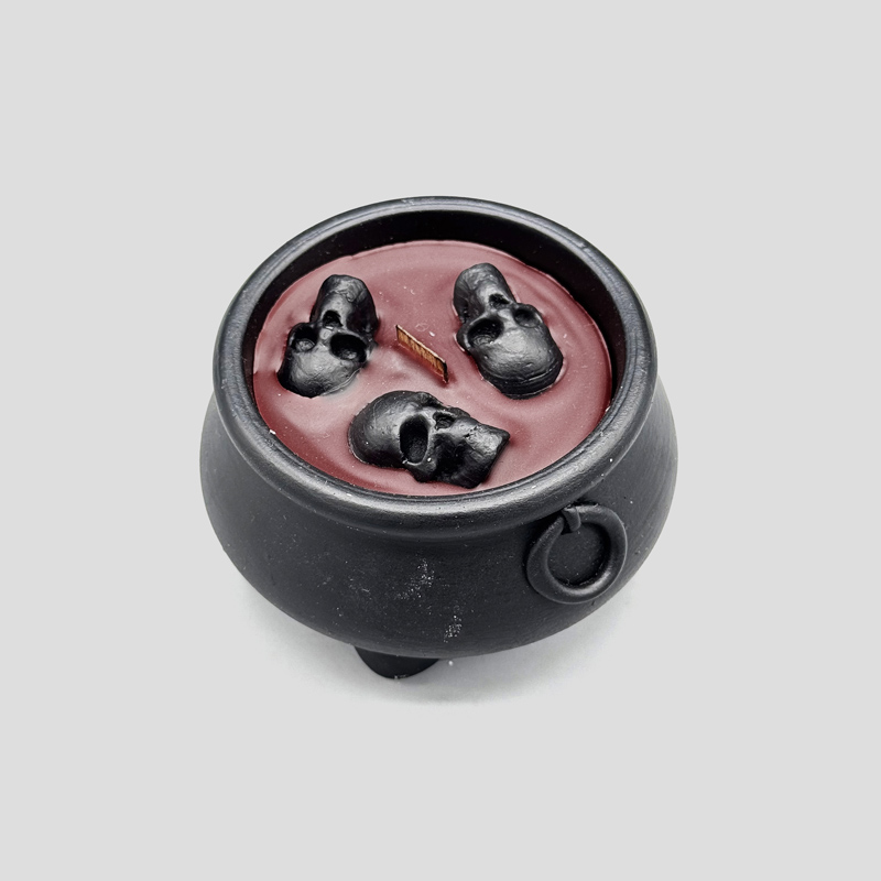 شمع طرح دیگ اسکلتی مدل Fear کد 404M039 (3) شمع طرح دیگ اسکلتی مدل Fear کد 404M0393 - Image 1