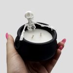 شمع طرح دیگ اسکلتی مدل Think of Death کد 404M0388 - Image 7