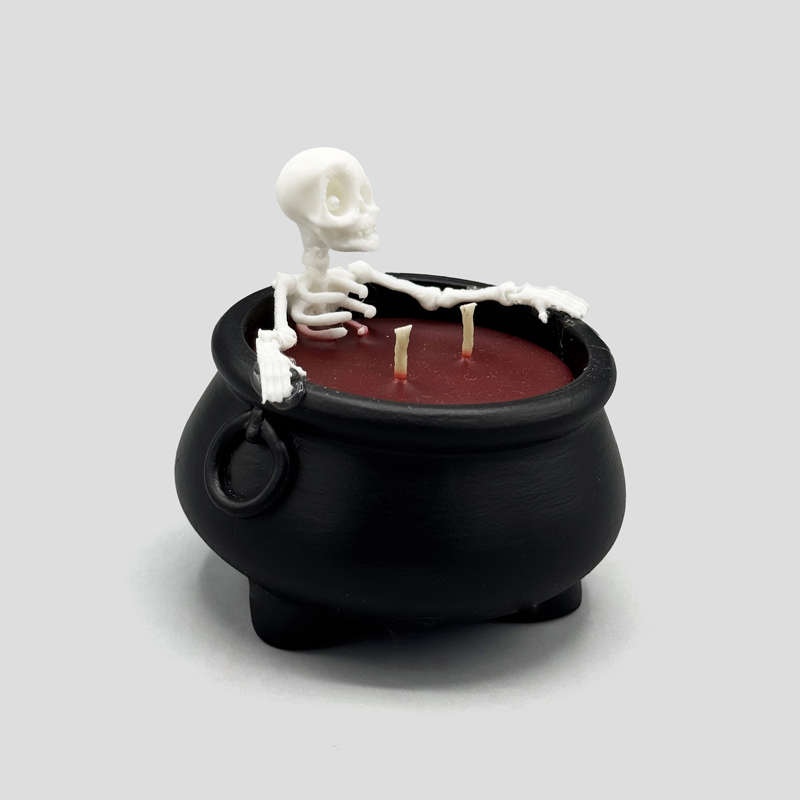شمع طرح دیگ اسکلتی مدل Think of Death کد 404M0388 (8) شمع طرح دیگ اسکلتی مدل Think of Death کد 404M0388 - Image 1
