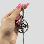 پلاک و گردنبند استیل مدل Chrome Hearts کد Njd-404M0291 - Image 4