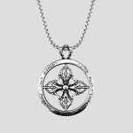 پلاک و گردنبند استیل مدل Chrome Hearts کد Njd-404M0291