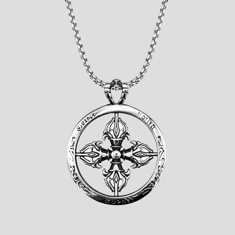 پلاک و گردنبند استیل مدل Chrome Hearts کد 404M0291 (2) پلاک و گردنبند استیل مدل Chrome Hearts کد Njd-404M0291 - Image 1