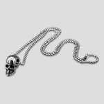 پلاک و گردنبند استیل اسکلتی مدل Silence کد Njd-404M0281 - Image 4
