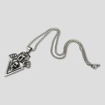 پلاک و گردنبند استیل اسکلت وشیر مدل Soul Grave کد Njd-404M0286 - Image 3