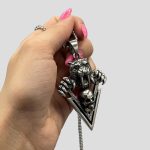 پلاک و گردنبند استیل اسکلت وشیر مدل Soul Grave کد Njd-404M0286 - Image 4