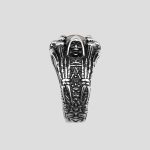 انگشتر اسکلتی چشم اژدها طوسی مدل Assassin's Creed کد Njd158 - Image 3