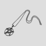پلاک و گردنبند استیل طرح ستاره پنتاگرام کد Njd-405A0371 - Image 2