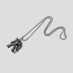 پلاک و گردنبند استیل طرح سرباز گلادیاتور مسلح کد Njd-405A0376 - Image 2