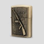 فندک بنزینی طرح تفنگ مدل AK-47 کد SHS-405C0445 - Image 2