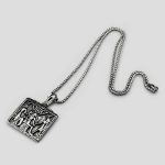 پلاک و گردنبند استیل دورو طرح آنوبیس و حوروس کد NJD-405C0446 - Image 3