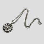 پلاک و گردنبند استیل مدل Helm of Awe کد NJD-405C0421 - Image 2