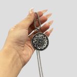 پلاک و گردنبند استیل مدل Helm of Awe کد NJD-405C0421 - Image 3