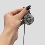 پلاک و گردنبند استیل مدل Helm of Awe کد NJD-405C0441 - Image 3