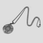 پلاک و گردنبند استیل مدل Helm of Awe کد NJD-405C0441 - Image 2