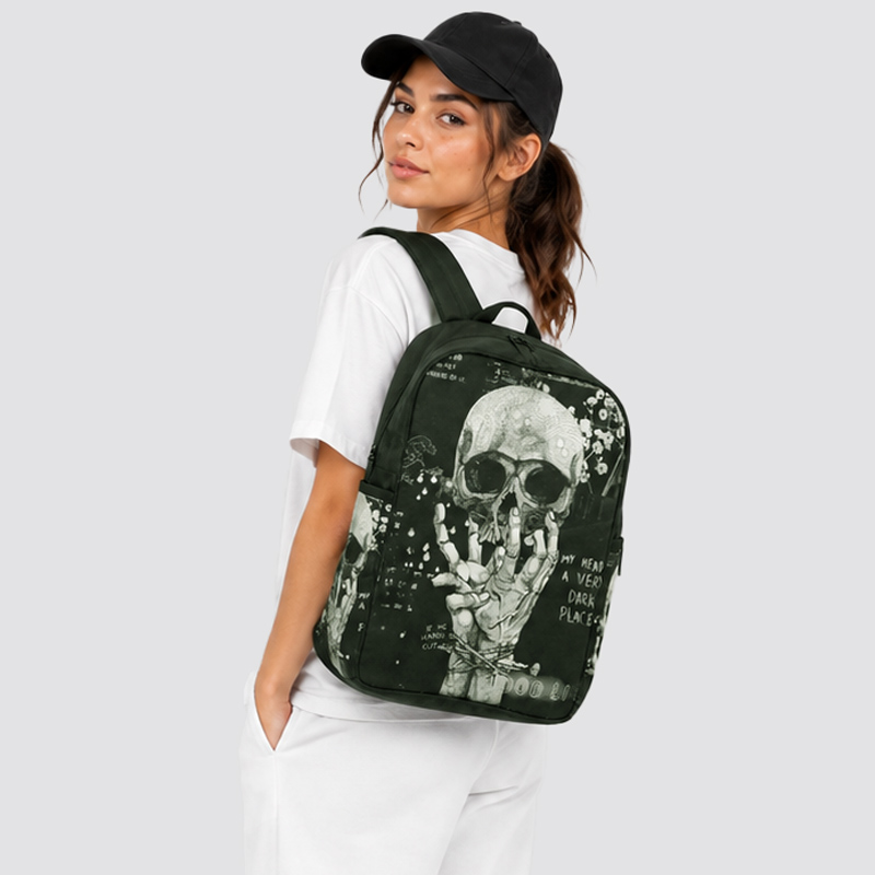 کوله پشتی طرح اسکلتی مدل Sad Slave Skull کد ICH-26E010110