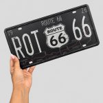 تابلو فلزی طرح Route 66 کد Njd-26E0453 - Image 2