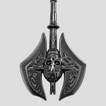 جاکلیدی تبر طرح اسکلتی مدل Skull Axe کد FRH-26E0905 - Image 2