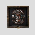 زیرسیگاری و جاسیگاری کشودار اسکلتی طرح جاده مرگ کد NJD-26E0473 - Image 3