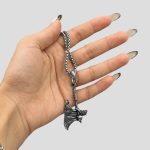پلاک و گردنبند استیل اسکلتی طرح کولوفو کد Njd-26E0571 - Image 4