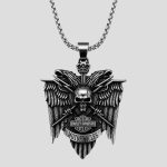پلاک و گردنبند استیل اسکلتی مدل Harley Davidson کد Njd-26E0591