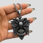 پلاک و گردنبند استیل اسکلتی مدل Harley Davidson کد Njd-26E0591 - Image 4