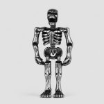 پلاک و گردنبند استیل اسکلتی مدل Spooky Scary Skeletons کد Njd-26E0586 - Image 3