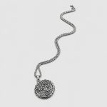 پلاک و گردنبند دو رو استیل طرح درخت گاندور مدل Helm of Awl کد Njd-26E0471 - Image 2