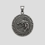پلاک و گردنبند وایکینگی طرح قدرت و شجاعت کد Njd-26E0496 - Image 3