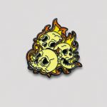 پین فلزی اسکلتی مدل Ghost Rider کد FRH-26E01025