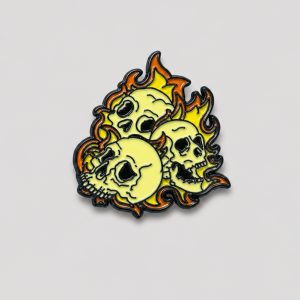 پین فلزی اسکلتی مدل Ghost Rider کد FRH-26E01025