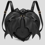 مینی کوله پشتی طرح خفاش مدل Black Heart کد ICH-26F01190 - Image 2