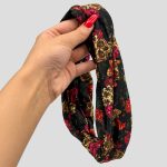 هدبند اسکلتی مدل Skulls & Floral کد ICH-26F0352 - Image 4