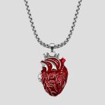 گردنبند لاکت طرح قلب تپنده کد ICH-26F0641