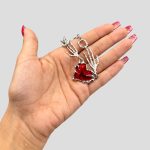 گردنبند گوتیک طرح قلب تسخیر شده کد ICH-26F0646 - Image 5