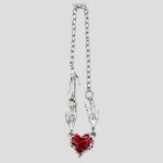 گردنبند گوتیک طرح قلب تسخیر شده کد ICH-26F0646 - Image 3